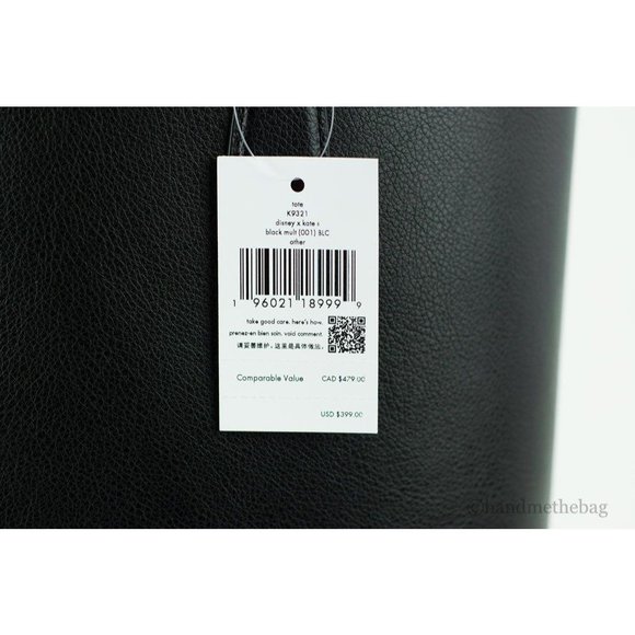 NEW Kate Spade X Disney Large Tote Bag Refined Grain Leather Minnie Mouse Comic - Picture 6 of 7